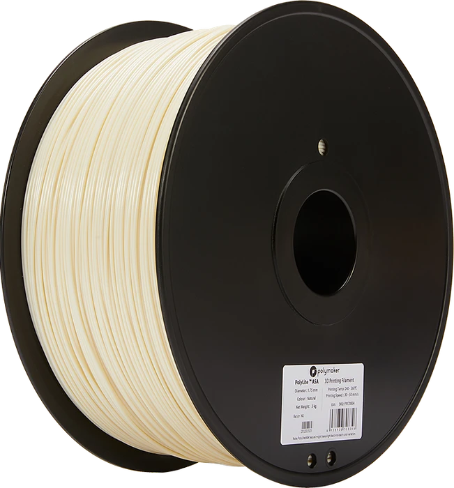 Polymaker PolyLite ASA, farblos/natur, Spule, 1.75mm, 3.00kg