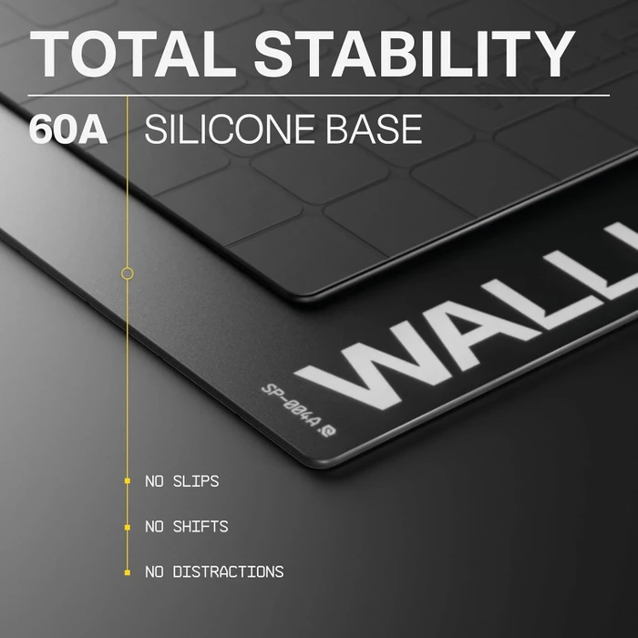 Wallhack SP-004A Glass Pad 4.0 Glas-Gaming-Mauspad, 450x390mm, schwarz