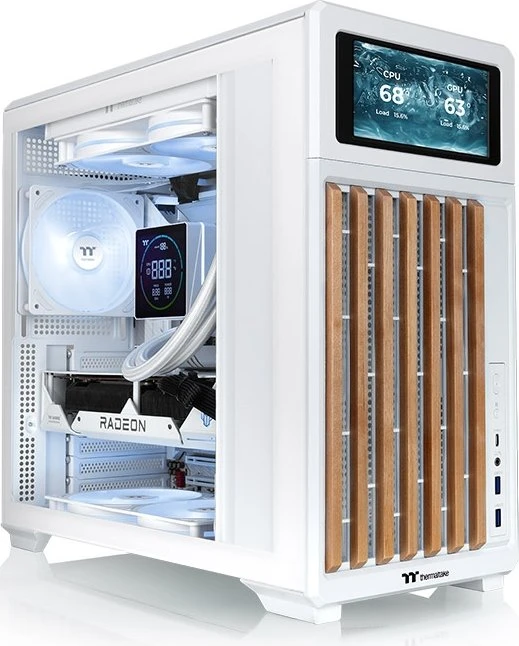 Thermaltake TR300 WS Snow, weiß/braun, Glasfenster