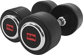 Gorilla Sports Profi Gummi Kurzhantel 25kg