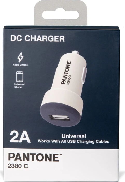 Celly Pantone Car Charger USB weiß/dunkelblau