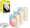 Corsair iCUE LINK LX120-R RGB Starter Kit, weiß, LED-Steuerung, 120mm, 3er-Pack Vorschaubild