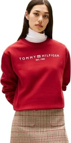 Tommy Hilfiger Rundhals mit Logo Sweatshirt regatta red (Damen)