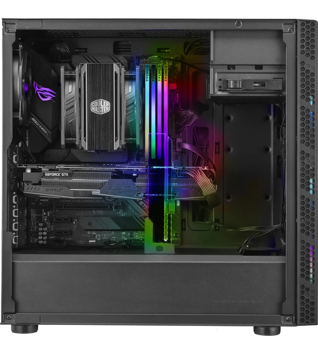 Cooler Master MasterBox MB600L V2, schwarz, mit 5.25" Schacht, Glasfenster
