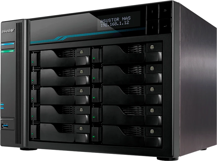 Asustor Lockerstor 10 Pro AS7110T 60TB, 8GB RAM ECC, 1x RJ-45 10GBase-T, 3x RJ-45 2.5GBase-T