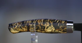 Nesmuk Janus Kochmesser 18cm karelische maserbirke