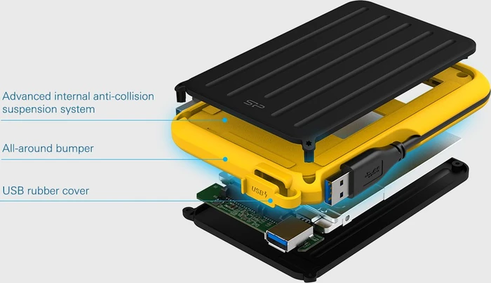 Silicon Power Armor A66, schwarz, 5TB, USB-A 3.0