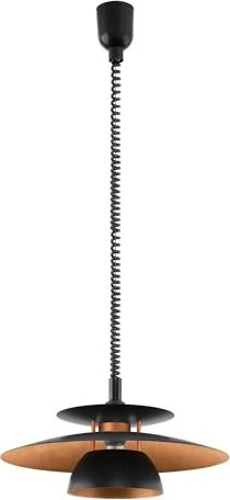 Eglo Brenda Pendelleuchte 43cm schwarz/kupfer