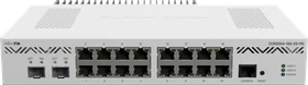 MikroTik RouterBOARD Router, 16x RJ-45, 2x SFP+, 1HE, passive cooled Gigabit Router, 16x RJ-45, 2x SFP+ (CCR2004-16G-2S+PC)