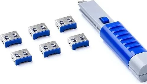 SmartKeeper USB-A Portblocker, Essential Basic, UL03, dunkelblau, 6er-Pack