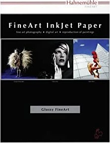 Hahnemühle Digital Glossy FineArt Baryta Inkjetpapier hochglänzend hellweiß, A3, 325g/m², 25 Blatt