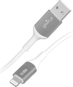 SBS Mobile Daten- und Ladekabel USB-A/Lightning mit Recycling-Kit 1.2m weiß