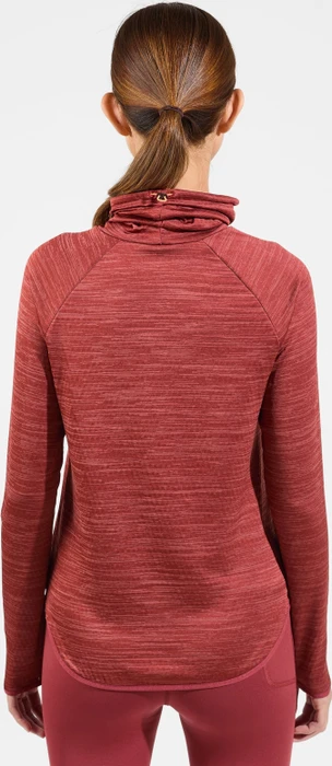 Odlo Run Easy Warm Laufshirt langarm spiced apple melange (Damen)
