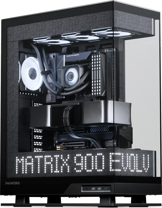 Phanteks Evolv X2 Matrix, schwarz, Glasfenster