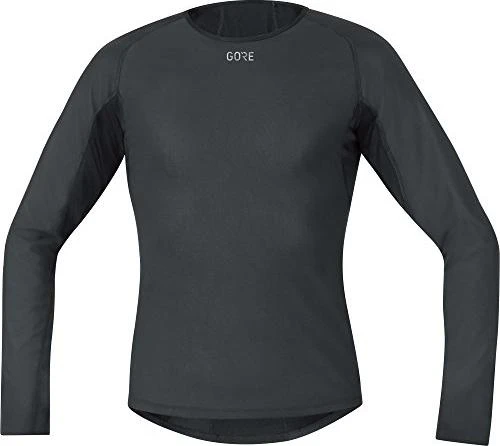 Gore Wear M Gore Windstopper Base Layer Thermo Funktionsshirt langarm schwarz (Herren)