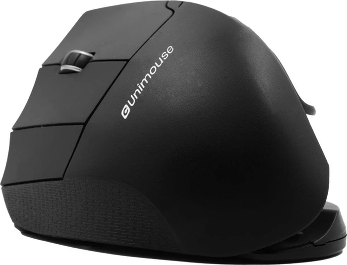 Contour Design UniMouse kabellose Vertikale Maus, schwarz matt, Linkshänder, USB/Bluetooth