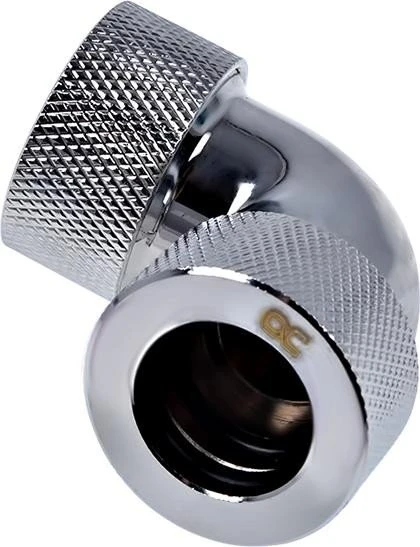 Alphacool Eiszapfen 90° 16mm L-Verbinder für Rohre G1/4", verchromt