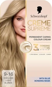 Schwarzkopf Creme Supreme Haarfarbe 9-16 cool ash very light blond, 60ml
