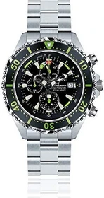 Chris Benz Depthmeter Chronograph 300m Taucheruhr kaimangrün