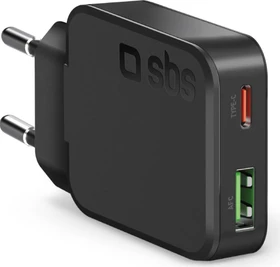 SBS Mobile USB-C Ultra Slim Wandladegerät 45W schwarz