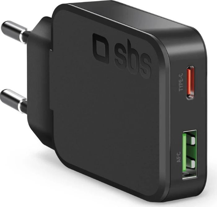 SBS Mobile USB-C Ultra Slim Wandladegerät 45W schwarz