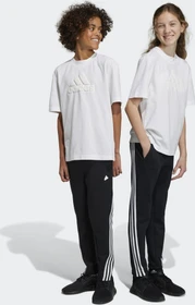 adidas Future Icons 3-Streifen Ankle-Length Trainingshose lang schwarz/weiß (Junior)