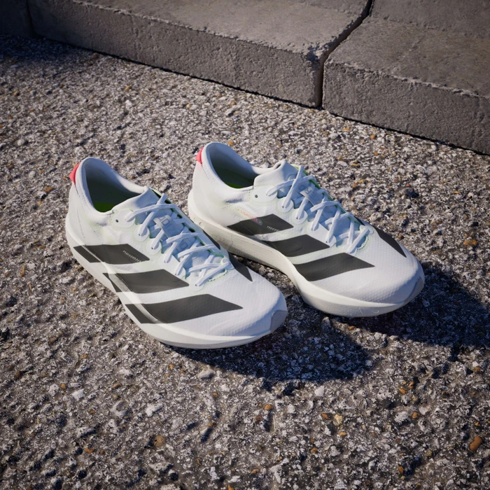 adidas Adizero Adios 9 cloud white/core black/lucid red (Damen)
