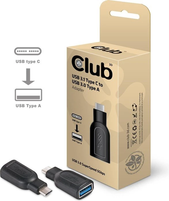 Club 3D CAA-1521, USB-C 3.1 [Stecker] auf USB-A 3.0 [Buchse]