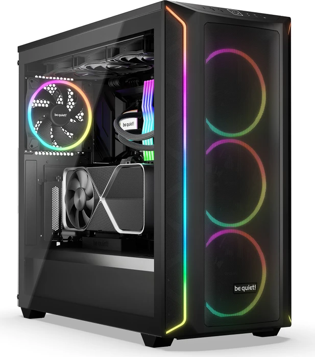 be quiet! Shadow Base 800 FX Black, Glasfenster, schallgedämmt