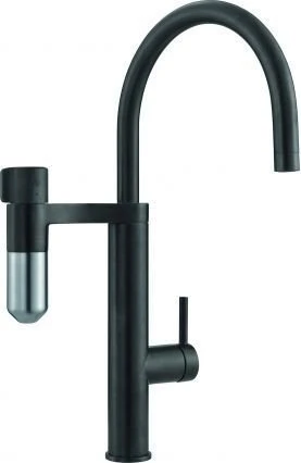 Franke Vital Festauslauf HD black matt/edelstahl