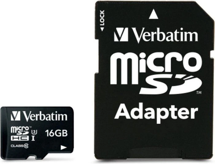 Verbatim Pro U3 R90/W45 16GB Kit, UHS-I U3, Class 10