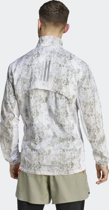 adidas Allover Print Marathon Jacke white/focus olive (Herren)