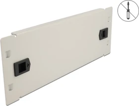 DeLOCK 10" Blindpanel, geschlossen, grau, 2HE