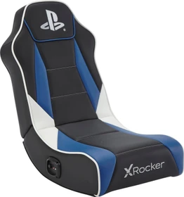 X Rocker Sony Playstation 5 Geist 2.0 Floor Rocker Gaming-Bodensessel für Kinder/Jugendliche, schwarz/blau