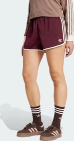 adidas Adicolor 3-Streifen Sprinter Laufhose kurz maroon/cream white (Damen)