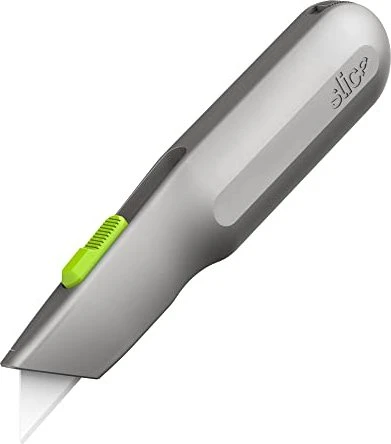 Slice Cutter mit Metallgriff und automatischem Klingenrückzug, 177mm, grau