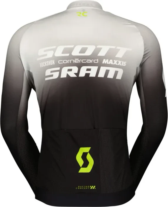 Scott RC Scott-Sram Pro Trikot langarm schwarz/weiß (Herren)