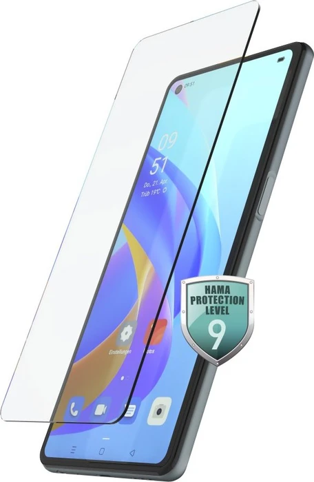 Hama Displayschutzglas Premium Crystal Glass für Oppo A76/A96