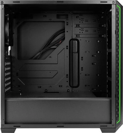 Antec P7 schwarz/grün, Acrylfenster