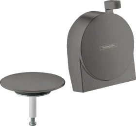 Hansgrohe Exafill Abdeckung für Ab- & Überlaufgarnituren mit Füllfunktion, Kunststoff brushed black chrome