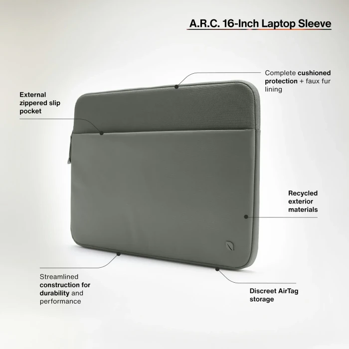 Incase Incase A.R.C. Sleeve for 16" Laptop, grün