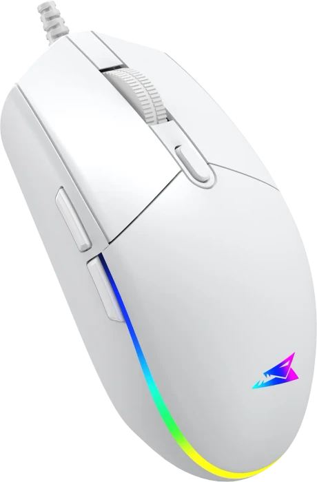 Baracuda Crab White Gaming Mouse, weiß, USB