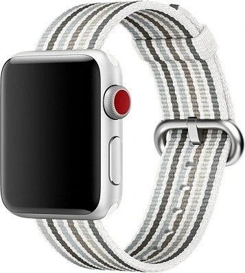 Apple Nylon-Armband gestreift für Apple Watch 38mm grau