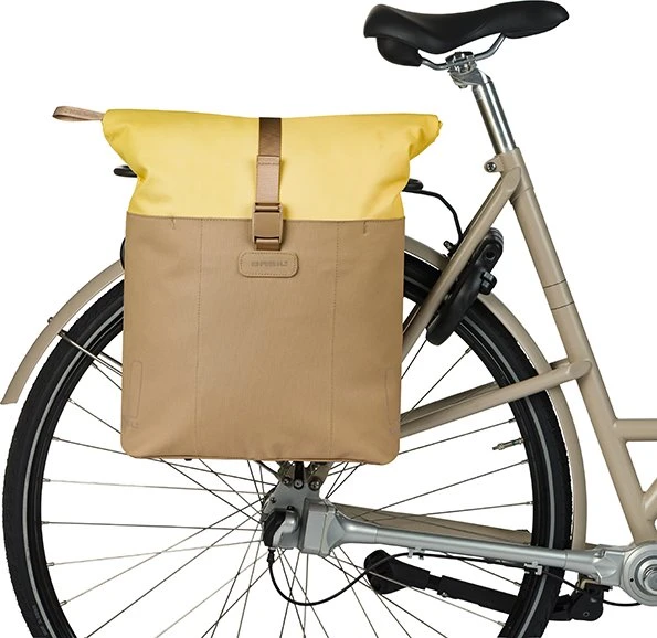 Basil Vive Shopper MIK Hooks Gepäcktasche sand/yellow