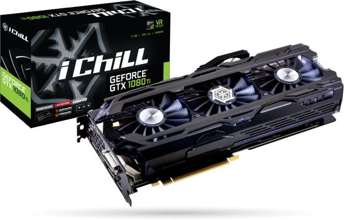 INNO3D GeForce GTX 1080 Ti iCHILL X4, 11GB GDDR5X, DVI, HDMI, 3x DP