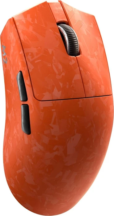 Yunzii M2 Dual 8K Custom Wireless Gaming Maus, orange, USB/Bluetooth