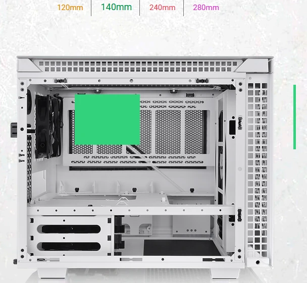 Thermaltake Divider 200 TG Air Snow Edition, weiß, Glasfenster