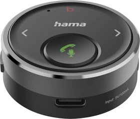 Hama Bluetooth-Receiver für KFZ mit AUX-In (USB-C)