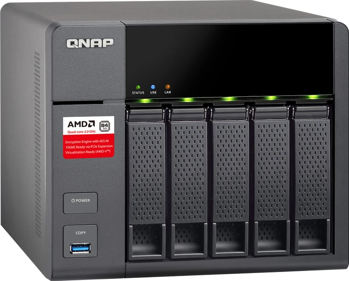 QNAP Turbo Station TS-563-2G, 2GB RAM, 2x RJ-45 1000Base-T, 5x USB-A 3.0
