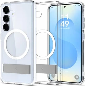 Spigen Ultra Hybrid S (MagFit) für Samsung Galaxy S25 Clear White
